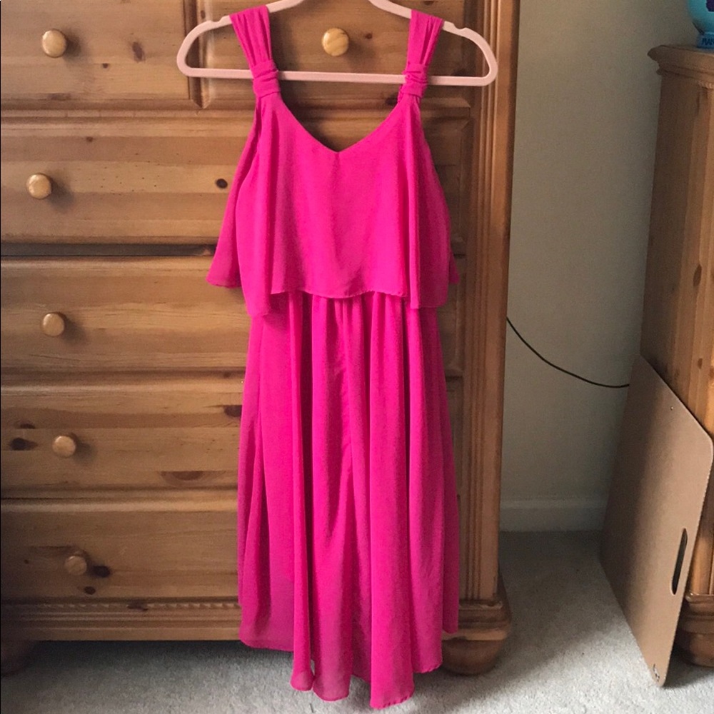 Pink summer cocktail dress 🌸